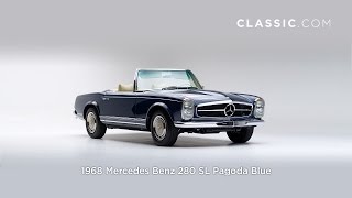 1968 Mercedes Benz 280 SL Pagoda Blue FHD [upl. by Tilly569]