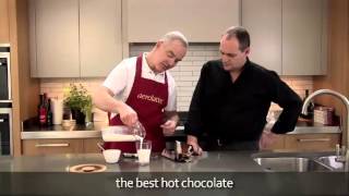 How to make a hot chocolate using an aerolatte milk frother [upl. by Annawt]