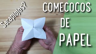 COMO HACER UN COMECOCOS SACAPIOJOS DE PAPEL [upl. by Sudhir]