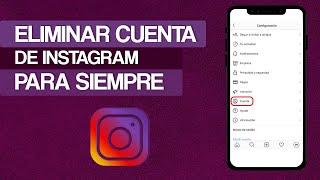 Cómo Borrar o ELIMINAR una CUENTA de INSTAGRAM para Siempre [upl. by Lateh]