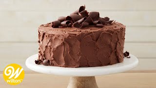 Easy Chocolate Cake Recipe for Beginners  Wilton [upl. by Cristie]