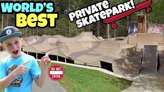 Riding The Worlds BEST Backyard Skatepark [upl. by Archaimbaud]