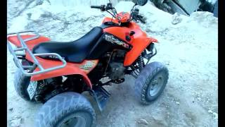 Kymco Maxxer 300cc ATVQuad walkaround and start [upl. by Aliekahs751]