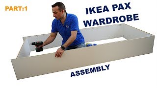 IKEA PAX WARDROBE  35cm frame assembly [upl. by Remlap]