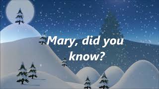 Danny Gokey  Mary Did You Know Lyrics [upl. by Pete]