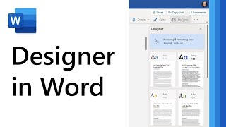 How to use Designer in Microsoft Word [upl. by Nyllij]