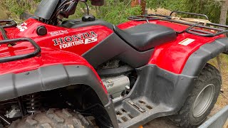 Honda Fourtrax Rancher 350 fix and testdrive [upl. by Archambault]