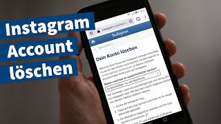 Instagram Account löschen – Anleitung Tutorial [upl. by Ayekel14]