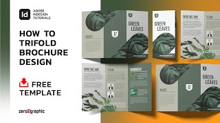 How to Trifold Brochure Design in Adobe Indesign CC [upl. by Niwde]