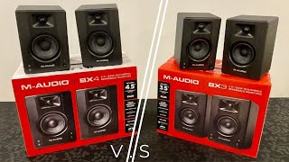 MAudio BX3 and BX4 Multimedia Reference Monitor Speakers Review [upl. by Akimrej]