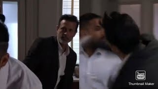 EastEnders  Nish Panesar Punches Ravi Gulati  25th December 2023 [upl. by Clippard]