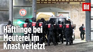 Gefängnismeuterei Polizei stürmt Knast in Thüringen  JVA Untermaßfeld [upl. by Petigny739]