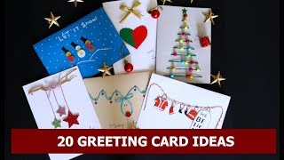 20 DIY Handmade Christmas Card Ideas  Easy Christmas Greeting Card Making Ideas By Aloha Crafts [upl. by Johnath]