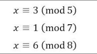 Chinese Remainder Theorem [upl. by Enimasaj]