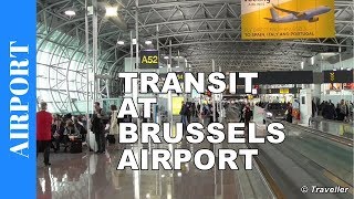 TRANSIT BRUSSELS Airport BRU  BrusselZaventem Airport BRU  Concourse A  Connection Flight [upl. by Alesram482]